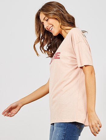T-shirt oversize 'éco-conception' - Kiabi
