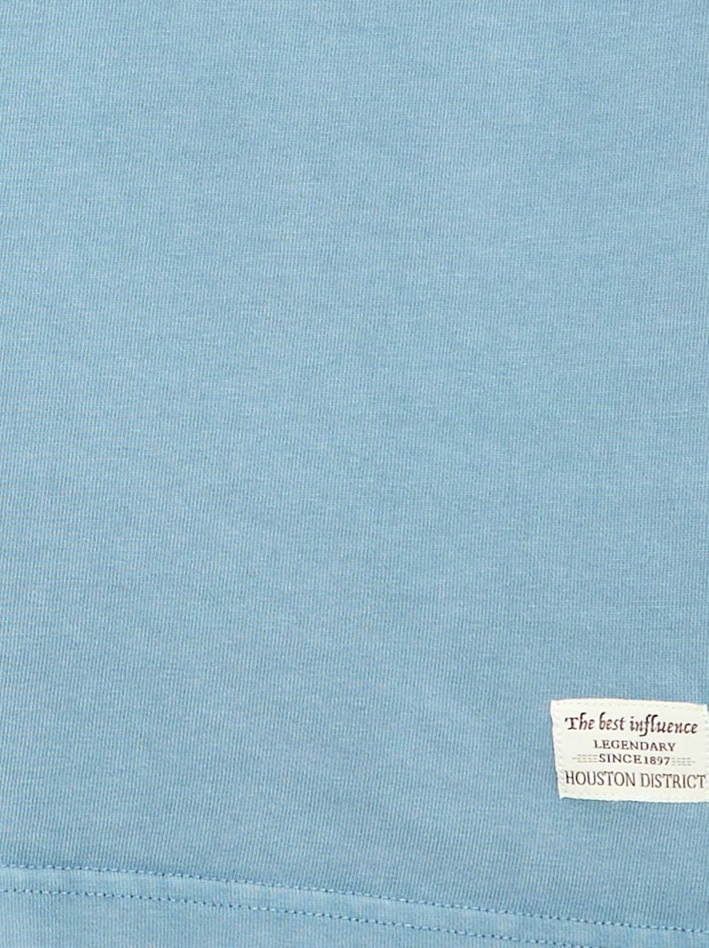 T-shirt oversize effet délavé Bleu - Kiabi