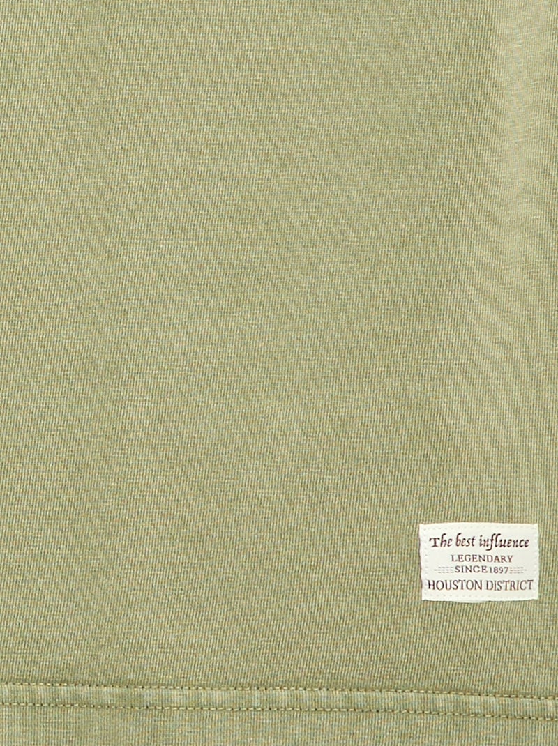 T-shirt oversize effet délavé Kaki - Kiabi
