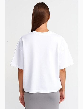 T-shirt oversize en coton à col rond dilvin