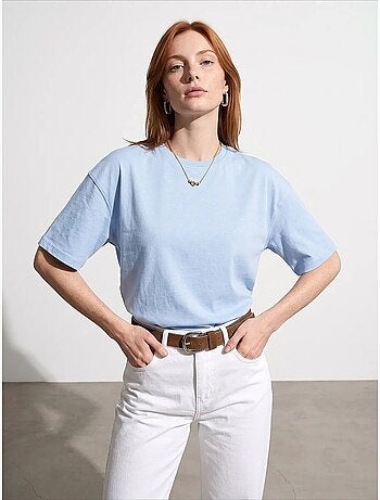 T-shirt oversize en coton à col rond dilvin
