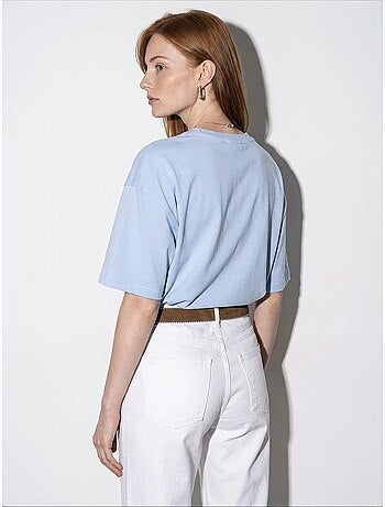 T-shirt oversize en coton à col rond dilvin