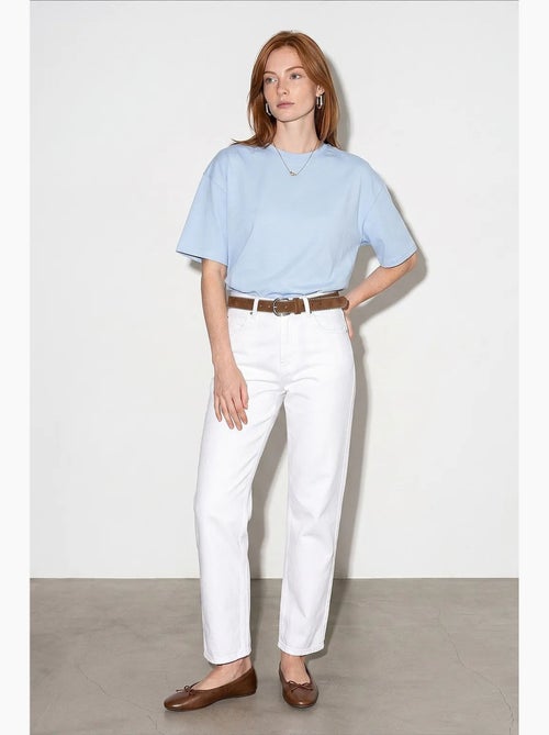 T-shirt oversize en coton à col rond dilvin - Kiabi T-shirt oversize en coton à col rond dilvin - Kiabi