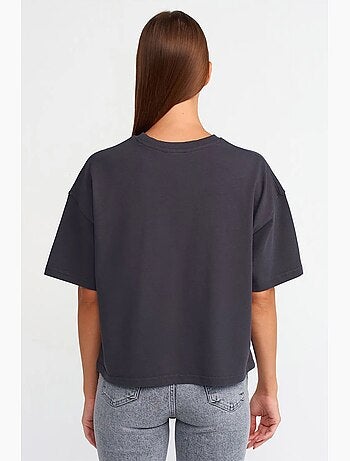 T-shirt oversize en coton à col rond dilvin