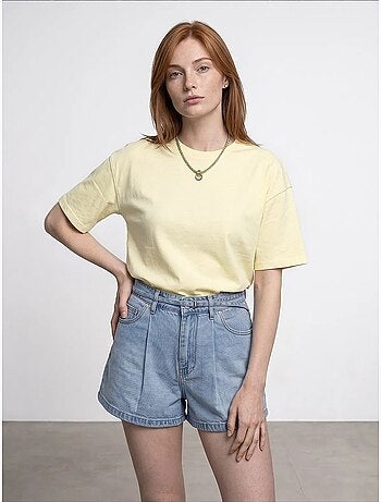 T-shirt oversize en coton à col rond dilvin
