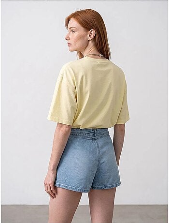 T-shirt oversize en coton à col rond dilvin