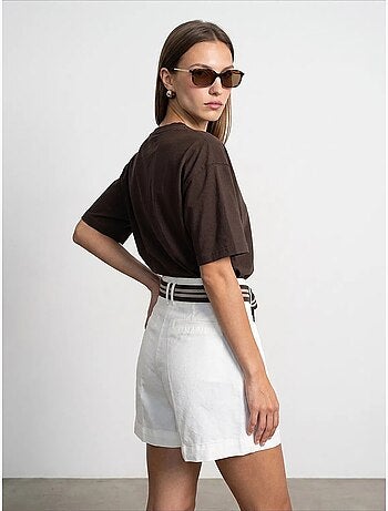 T-shirt oversize en coton à col rond dilvin