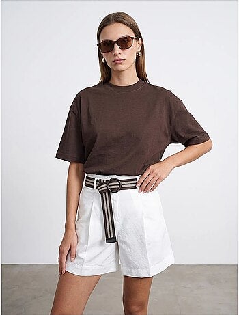 T-shirt oversize en coton à col rond dilvin