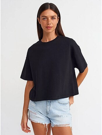 T-shirt oversize en coton à col rond dilvin