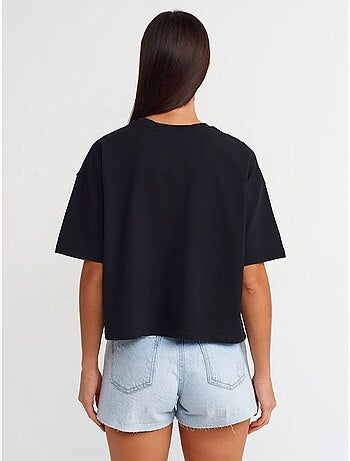 T-shirt oversize en coton à col rond dilvin