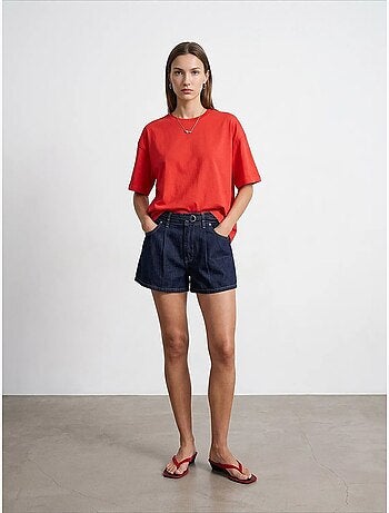T-shirt oversize en coton à col rond dilvin