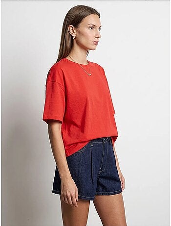 T-shirt oversize en coton à col rond dilvin