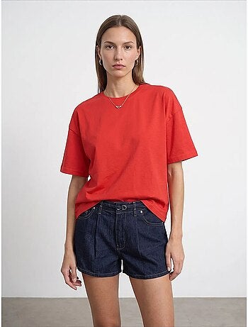 T-shirt oversize en coton à col rond dilvin