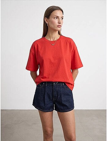 T-shirt oversize en coton à col rond dilvin
