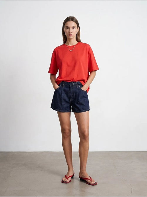 T-shirt oversize en coton à col rond dilvin - Kiabi T-shirt oversize en coton à col rond dilvin - Kiabi