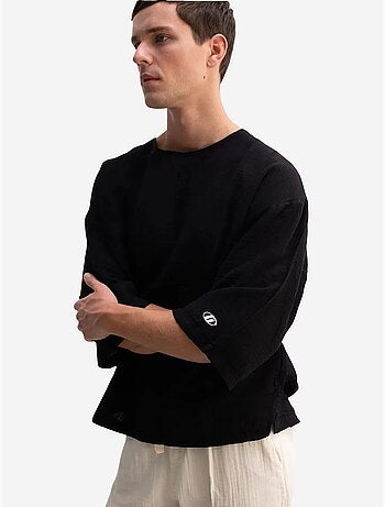 T-shirt oversize en coton à col rond giesto