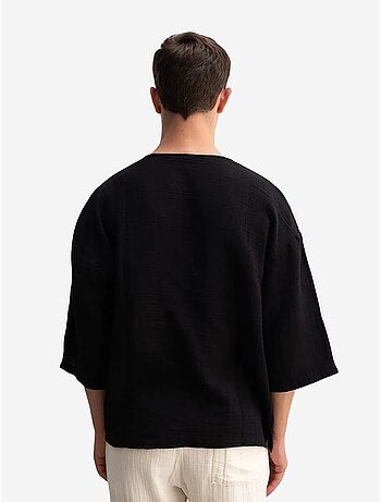 T-shirt oversize en coton à col rond giesto