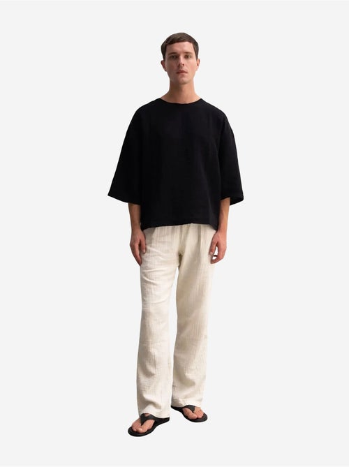 T-shirt oversize en coton à col rond giesto - Kiabi T-shirt oversize en coton à col rond giesto - Kiabi