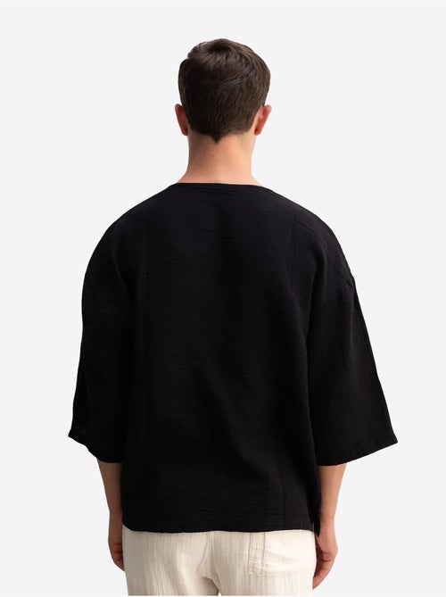 T-shirt oversize en coton à col rond giesto - Kiabi T-shirt oversize en coton à col rond giesto - Kiabi