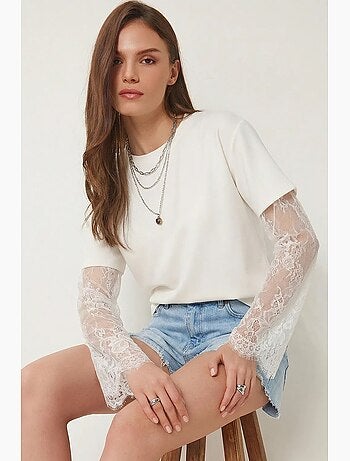T-shirt oversize en coton à col rond istanbul