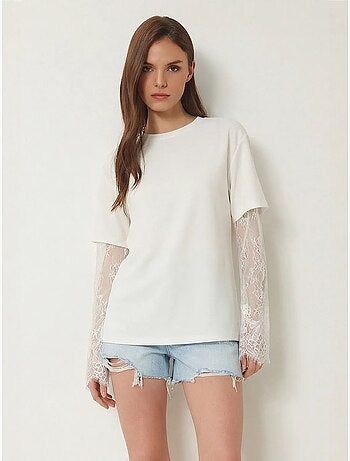 T-shirt oversize en coton à col rond istanbul