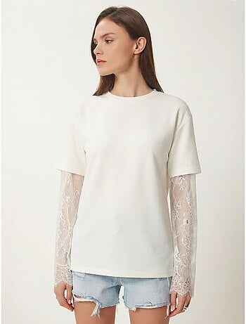 T-shirt oversize en coton à col rond istanbul