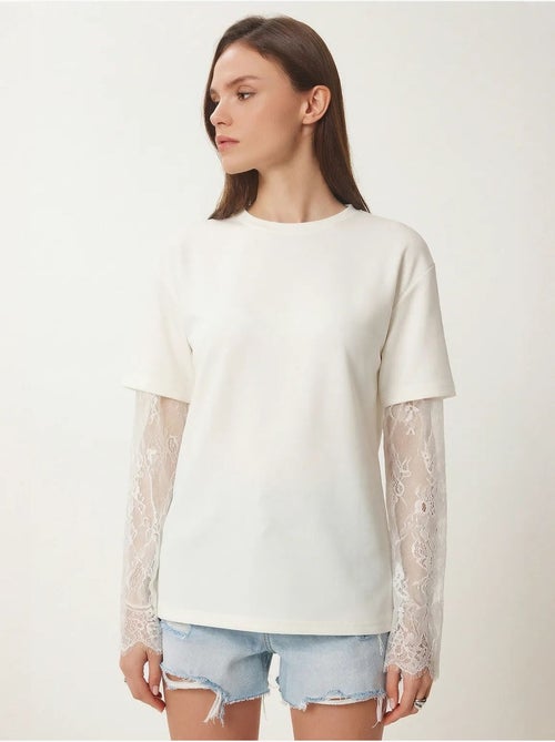 T-shirt oversize en coton à col rond istanbul - Kiabi T-shirt oversize en coton à col rond istanbul - Kiabi