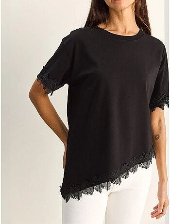 T-shirt oversize en coton à col rond lucci