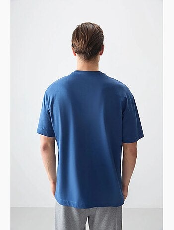 T-shirt oversize en coton à col rond tommy