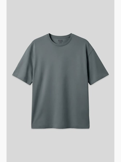 T-shirt oversize en coton à col rond tommy - Kiabi T-shirt oversize en coton à col rond tommy - Kiabi
