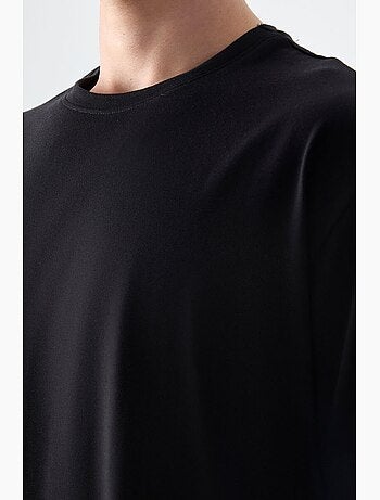 T-shirt oversize en coton à col rond tommy