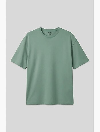 T-shirt oversize en coton à col rond tommy