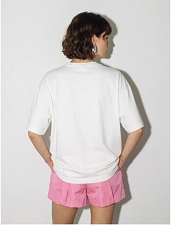 T-shirt oversize en coton à imprimé léopard lucci
