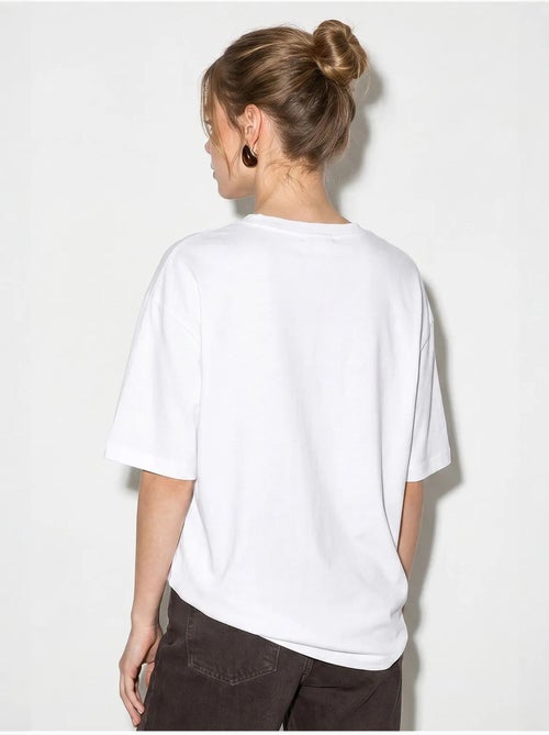 T-shirt oversize en coton à motif floral lucci - Kiabi T-shirt oversize en coton à motif floral lucci - Kiabi