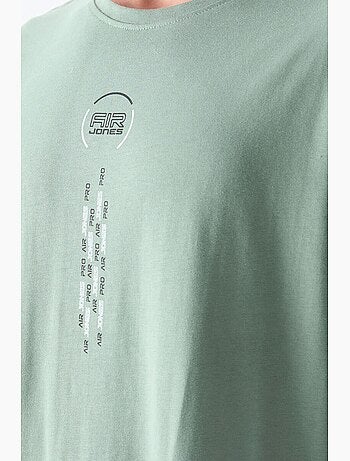 T-shirt oversize en coton avec imprimé texte et col rond tommy