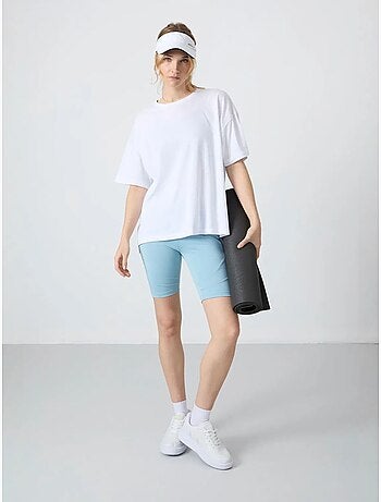T-shirt oversize en coton et modal à col rond tommy