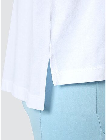 T-shirt oversize en coton et modal à col rond tommy