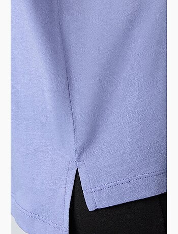 T-shirt oversize en coton et modal à col rond tommy