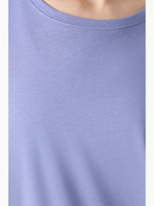 T-shirt oversize en coton et modal à col rond tommy - Kiabi T-shirt oversize en coton et modal à col rond tommy - Kiabi