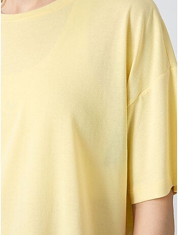 T-shirt oversize en coton et modal à col rond tommy