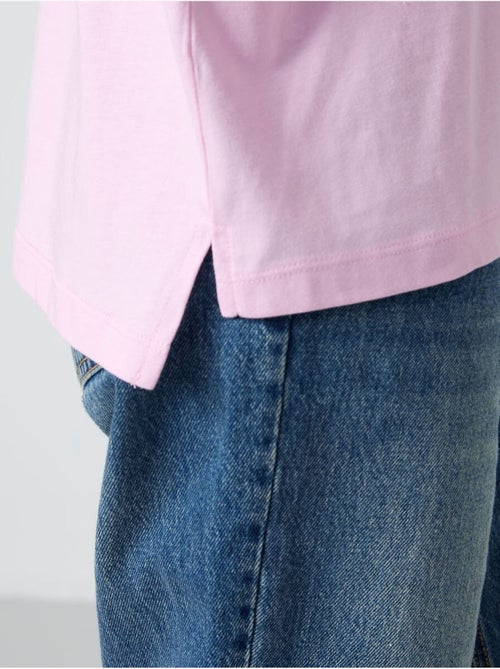 T-shirt oversize en coton et modal à col rond tommy - Kiabi T-shirt oversize en coton et modal à col rond tommy - Kiabi