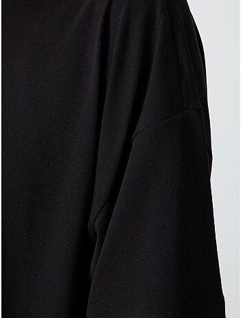 T-shirt oversize en coton et modal à col rond tommy