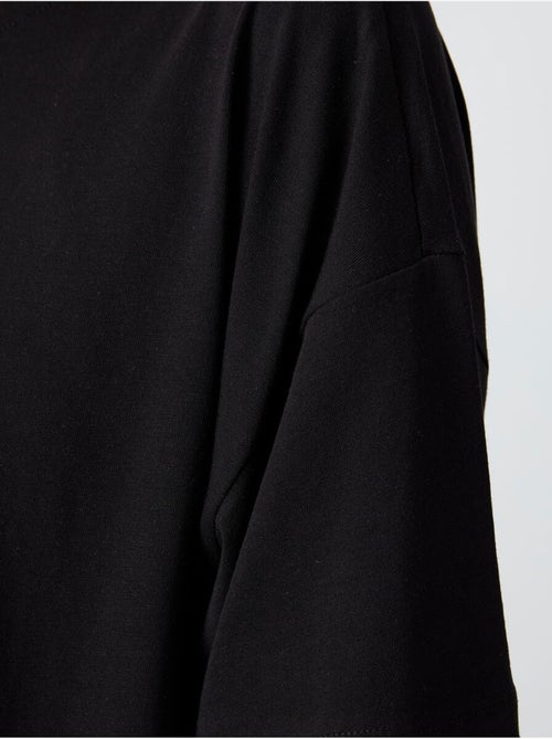 T-shirt oversize en coton et modal à col rond tommy - Kiabi T-shirt oversize en coton et modal à col rond tommy - Kiabi