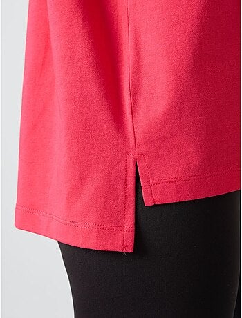 T-shirt oversize en coton et modal à col rond tommy
