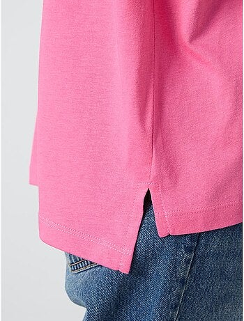 T-shirt oversize en coton et modal à col rond tommy