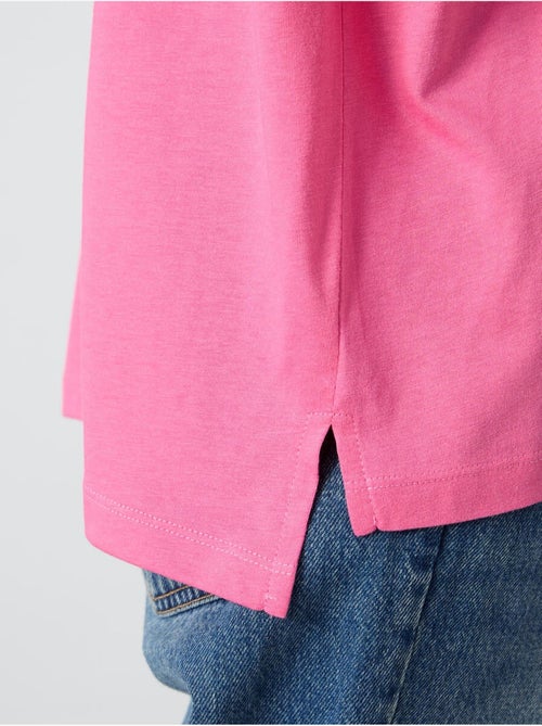 T-shirt oversize en coton et modal à col rond tommy - Kiabi T-shirt oversize en coton et modal à col rond tommy - Kiabi