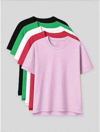 T-shirt oversize en coton et modal à col rond tommy