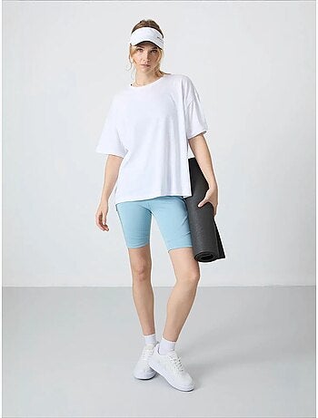 T-shirt oversize en coton et modal à col rond tommy