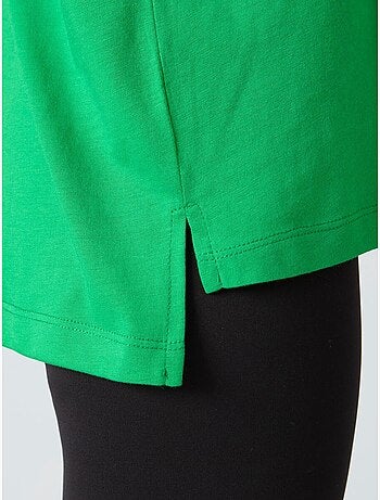 T-shirt oversize en coton et modal à col rond tommy