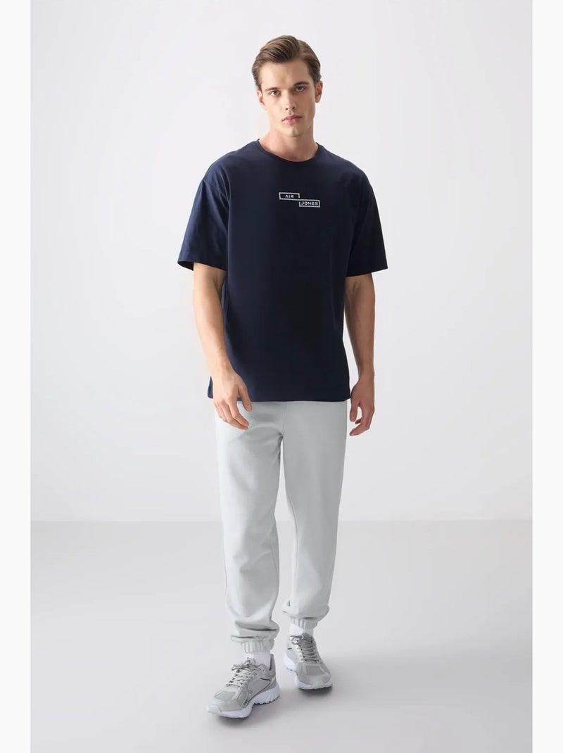 T-shirt oversize en coton imprimé tommy Bleu marine - Kiabi